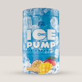 Imagine cu Fitness Authority Ice Pump Pre-Workout, 463g, 50 de serviri, cu cofeină, efect de răcorire. Icy mango passion fruit aroma.