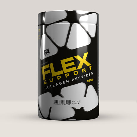Cutie de Flex Support de la Fitness Authority, supliment complet pentru sănătatea articulațiilor, cu colagen și glucozamină, 495g.