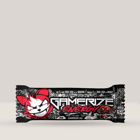 Plic individual (monodoză) de Gamerize Energy de la Fitness Authority, supliment de 7g pentru energie și focus.