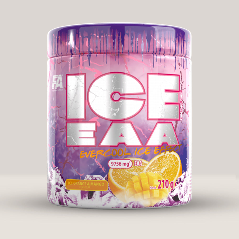 Cutie de ICE EAA de la Fitness Authority, supliment cu aminoacizi esențiali pentru recuperare musculară, ambalaj de 210g.