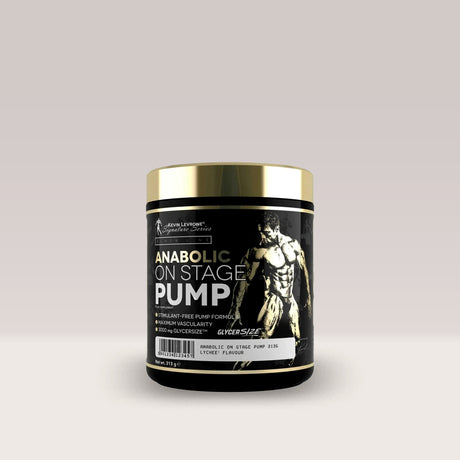 Pre-workout pentru pompare Kevin Levrone Anabolic On-Stage Pump, o formulă fără stimulenți.