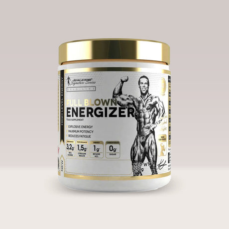 Energie explozivă și focus maxim pentru antrenamente intense. Descoperă puterea Full Blown Energizer de la Kevin Levrone.