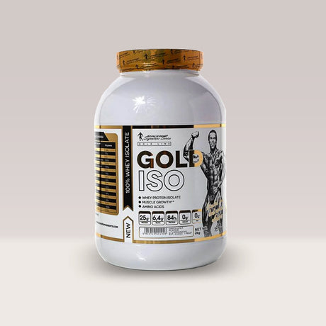 Proteină izolată Gold ISO Kevin Levrone. Recuperare rapidă, creștere musculară definită. Performanță pură.