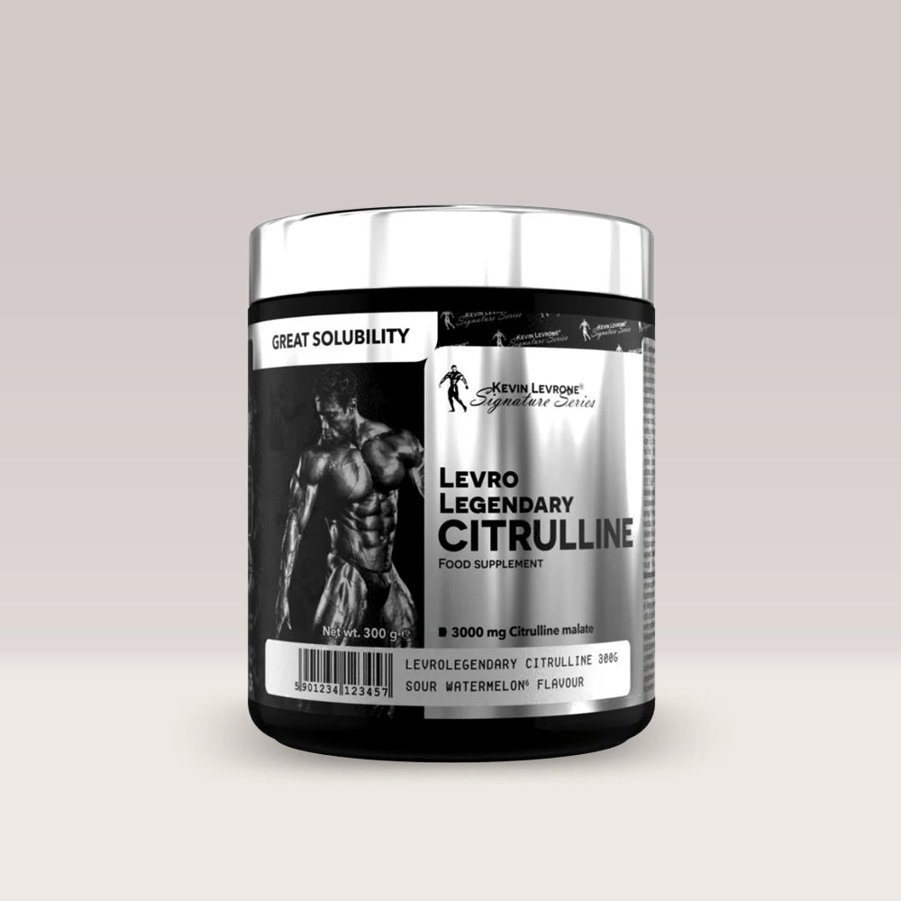 Recipient de citrulină malat Kevin Levrone Legendary Citrulline, un pre-workout fără cofeină.