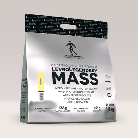 Levro Legendary Mass: Creștere musculară impresionantă, recuperare rapidă. Gust delicios de vanilie.