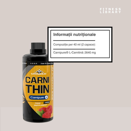 Sculptează-ți silueta cu L-Carnitina lichidă VITABOLIC cu Carnipure®. Performanță optimă garantată.
