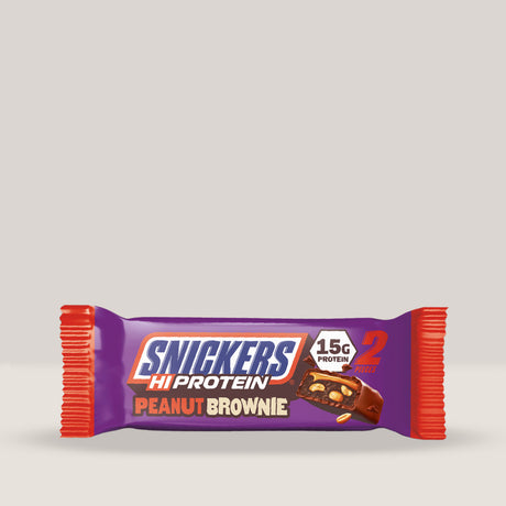 Imagine cu batonul proteic Snickers Brownie High Protein Bar de la MARS PROTEIN, 50g.
