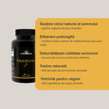 Somn profund și odihnitor cu Melatonina cu Eliberare Prelungită VITABOLIC. Adormi ușor, te trezești revitalizat.