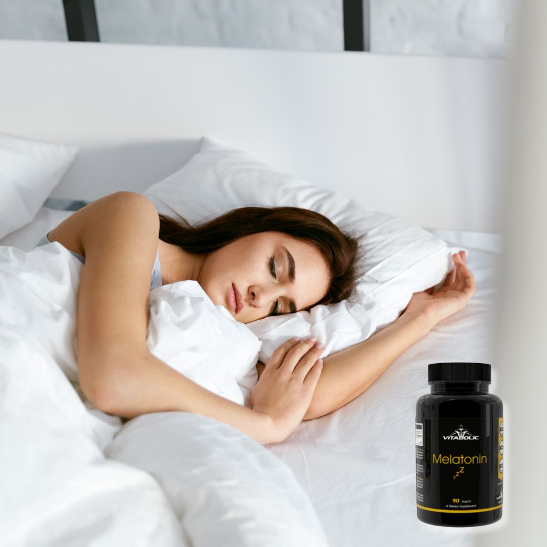 Somn regenerator cu Melatonina VITABOLIC și Melotime™. Trezește-te revitalizat, gata să cucerești ziua!