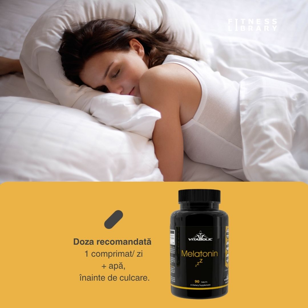 Somn profund, regenerator cu Melatonina VITABOLIC Melotime™. Trezește-te energizat și pregătit pentru o nouă zi!