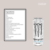 Monster Energy Ultra Zero (500ml) – Băutură energizantă complexă (energie susținută & concentrare mentală) – 1 porție | MONSTER ENERGY