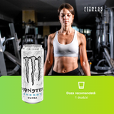 Monster Energy Ultra Zero (500ml) – Băutură energizantă complexă (energie susținută & concentrare mentală) – 1 porție | MONSTER ENERGY