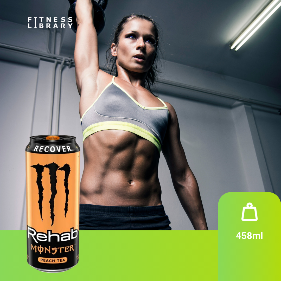 Monster Recover Peach (458ml) – Băutură non-carbonatată pentru recuperare (rehidratare & refacere energetică) | MONSTER ENERGY