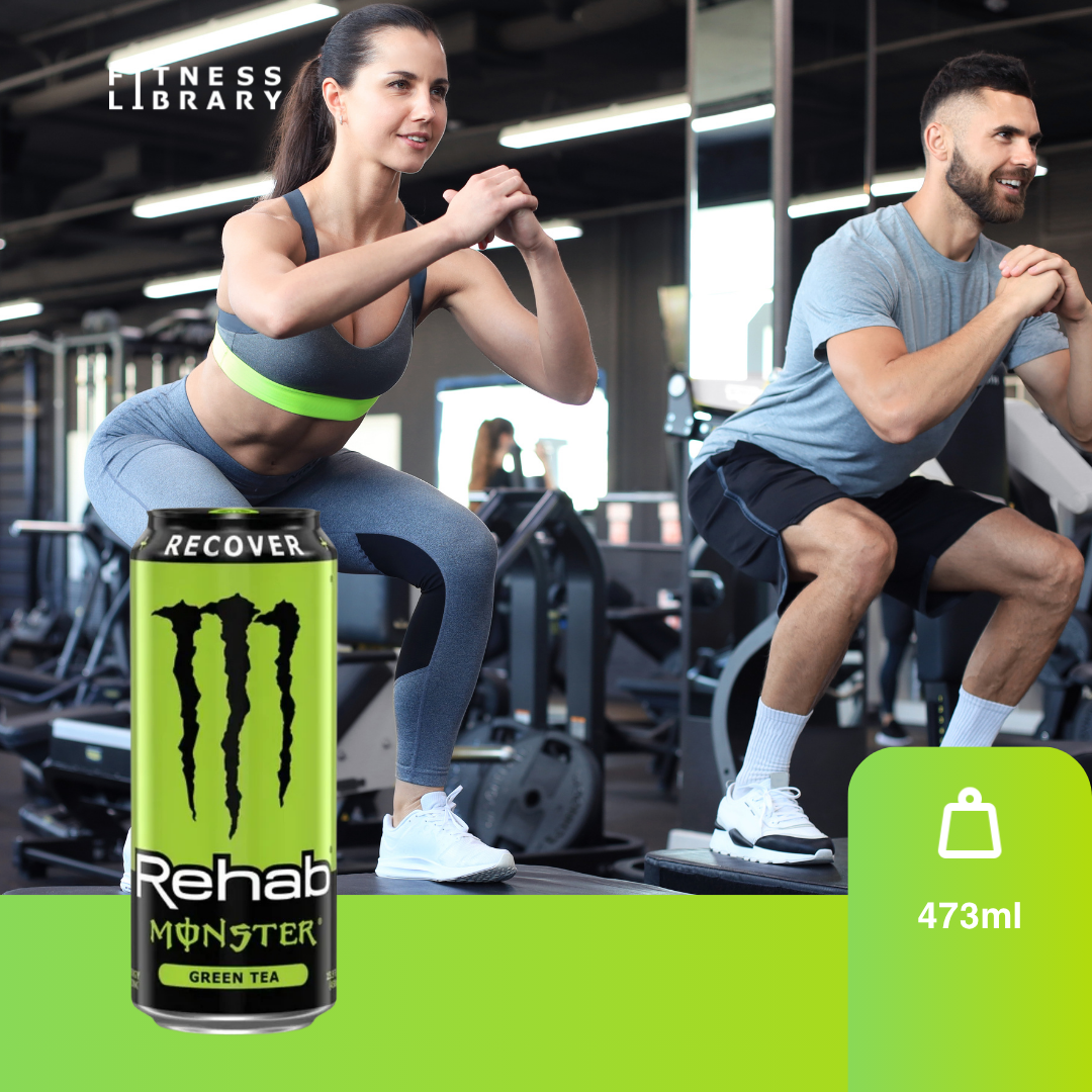 Monster Rehab Green Tea (473ml) – Băutură revitalizantă necarbonatată (hidratare avansată & refacere energetică) – 1 porție | MONSTER ENERGY