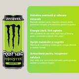 Monster Rehab Green Tea (473ml) – Băutură revitalizantă necarbonatată (hidratare avansată & refacere energetică) – 1 porție | MONSTER ENERGY