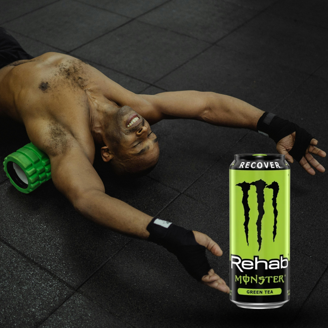 Monster Rehab Green Tea (473ml) – Băutură revitalizantă necarbonatată (hidratare avansată & refacere energetică) – 1 porție | MONSTER ENERGY