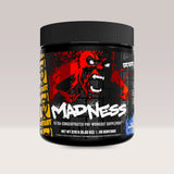 Cutie de Mutant Madness, supliment pre-workout de la Mutant pentru energie explozivă și focus, 270g. Blue raspberry aroma.