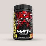 Cutie de MUTANT® MIND FK™️ (480g, 20 de serviri), un pre-workout nootropic cu focus pe energie mentală și concentrare cu aromă de piersică.