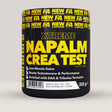 Imagine cu o cutie de NAPALM® Crea Test (255g, 30 de serviri) de la fitness-authority, un supliment cu creatină și ingrediente pentru creșterea testosteronului.