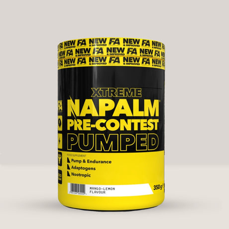 Imagine cu suplimentul pre-workout Extreme Pre-Contest Pumped de la NAPALM, 350g, 40 de serviri.