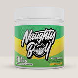 Imagine cu suplimentul alimentar Crea-Greens Complex de la NAUGHTY BOY, 270g, 30 de serviri.