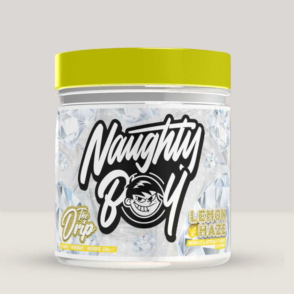 Imagine cu arzătorul de grăsimi Fat Burner The Drip de la NAUGHTY BOY, 200g, 40 de serviri. Lemon haze aroma.