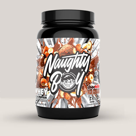 Imagine cu proteina din zer Whey 100 Protein de la NAUGHTY BOY, 1kg, 30 de serviri. Choctella Ice Cream aroma.