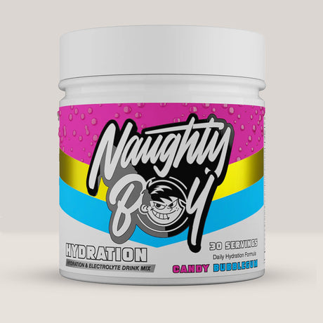 Imagine cu suplimentul Naughty Boy Hydration Complex, 210g, 30 de serviri. Candy Bubblegum aroma.