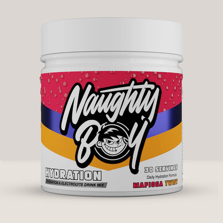 Imagine cu suplimentul Naughty Boy Hydration Complex, 210g, 30 de serviri. Mafiosa Twist aroma.