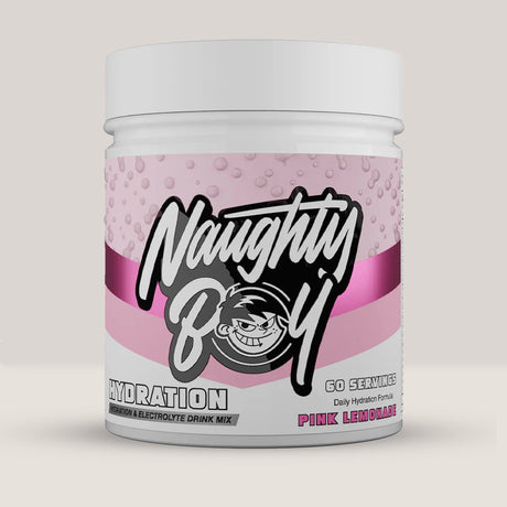 Imagine cu suplimentul Naughty Boy Hydration Complex, 210g, 30 de serviri. Pink lemonade aroma.