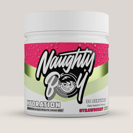 Imagine cu suplimentul Naughty Boy Hydration Complex, 210g, 30 de serviri. Strawberry kiwi aroma.