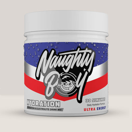 Imagine cu suplimentul Naughty Boy Hydration Complex, 210g, 30 de serviri. Ultra energy aroma.