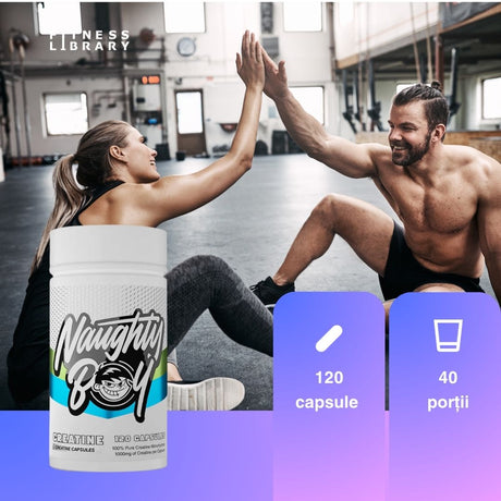 Creatină Monohidrat Naughty Boy: Performanță absolută și energie pură.