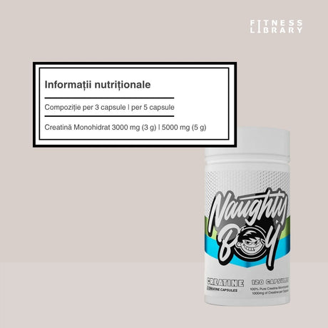 Creatină Monohidrat Naughty Boy: Performanță maximă și corp sculptat. Energie de neegalat.