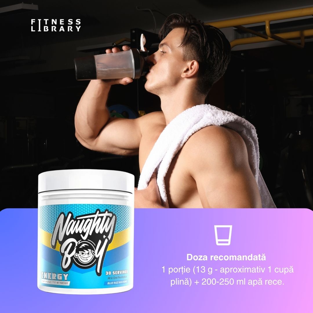 ENERGY PreWorkout: Performanță amplificată, focus maxim. Antrenamente transcendente.