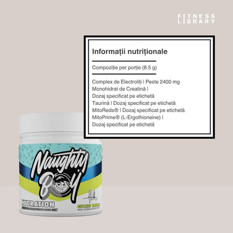 Performanță de vârf și regenerare rapidă cu electroliți, creatină și MitoReds®. Experimentează NaughtyBoy.