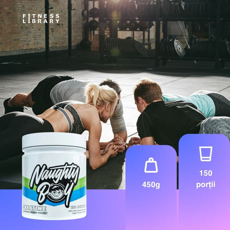 Creatină Monohidrată Micronizată Naughty Boy: Performanță maximă, rezultate absolute.