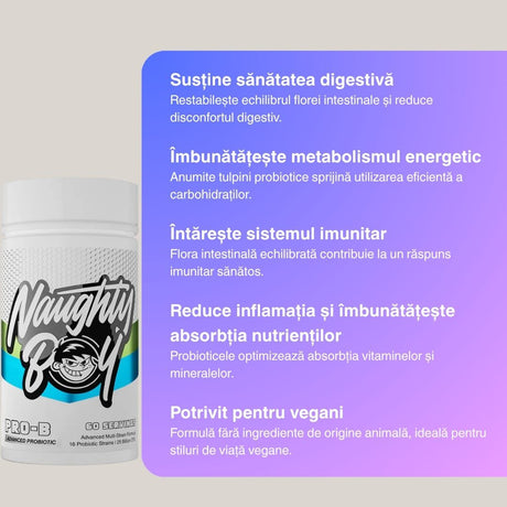 Pro-B Advanced Probiotic: Energie și armonie pentru corp și minte, în fiecare zi.