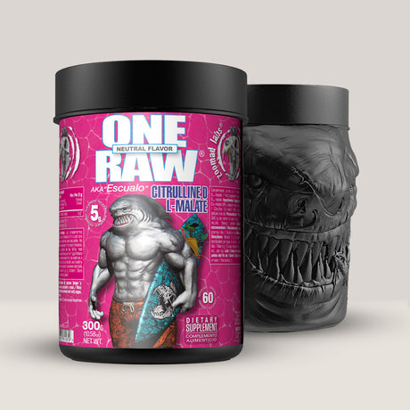 Recipient de One Raw Citrulline Malate de la Zoomad Labs, supliment cu citrulină pură pentru pompare și anduranță, 300g.