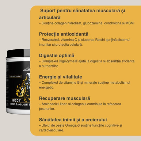 Performanță de vârf și recuperare rapidă cu Body PAK Vitabolic. Experimentează diferența!