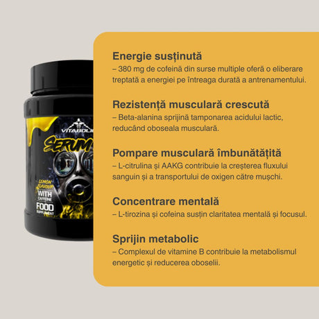 Performanță amplificată și focus de neclintit cu Serum 2.0 de la Vitabolic.