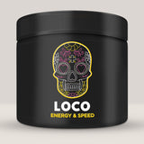 Recipient de pre-workout complex LOCO ENERGY & SPEED, un supliment pentru energie și viteză.
