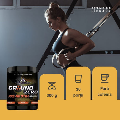 Performanță amplificată, fără stimulenți. Ground Zero NO-Stim de la Vitabolic. Energie naturală pentru antrenamente transcendente.