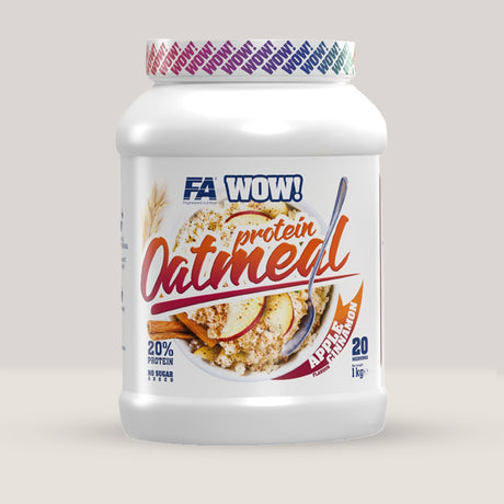 Pachet de Protein Oatmeal din gama WOW! de la Fitness Authority, terci de ovăz proteic pentru mic dejun, 1kg.