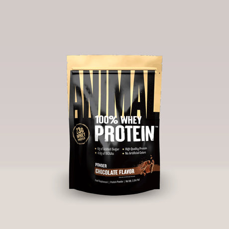 Proteina Animal 100% Whey Protein de la Universal Nutrition, 1kg. Chocolate aroma.