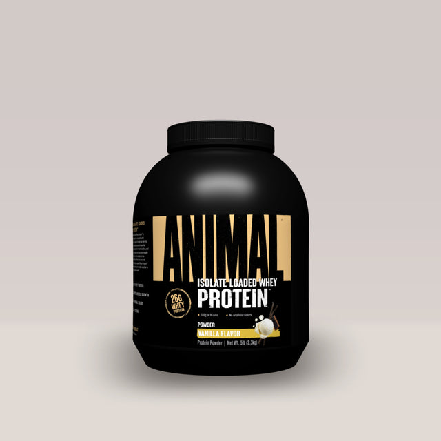 Imagine cu proteina Animal Whey de la Universal Nutrition, 2.3kg. Vanilie.