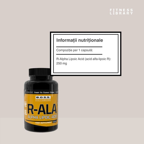 Energie vibrantă și echilibru metabolic cu Acid R-Alfa Lipoic VITABOLIC.