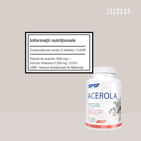 Acerola SFD: vitamina C naturală pentru imunitate puternică și vitalitate radiantă.