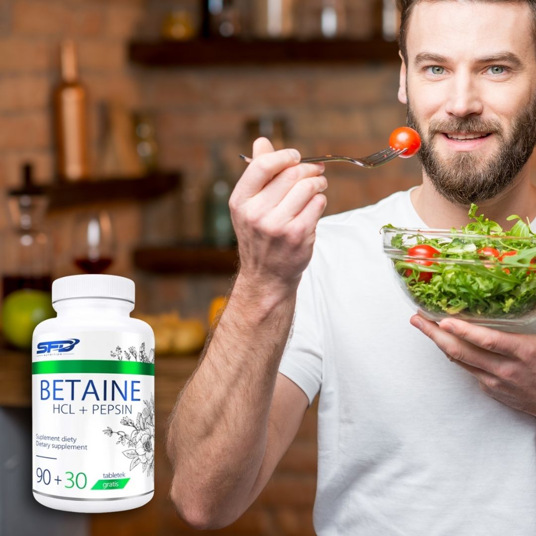 Digestie optimă cu Betaină HCL + Pepsină. Energie și claritate pentru fiecare moment.