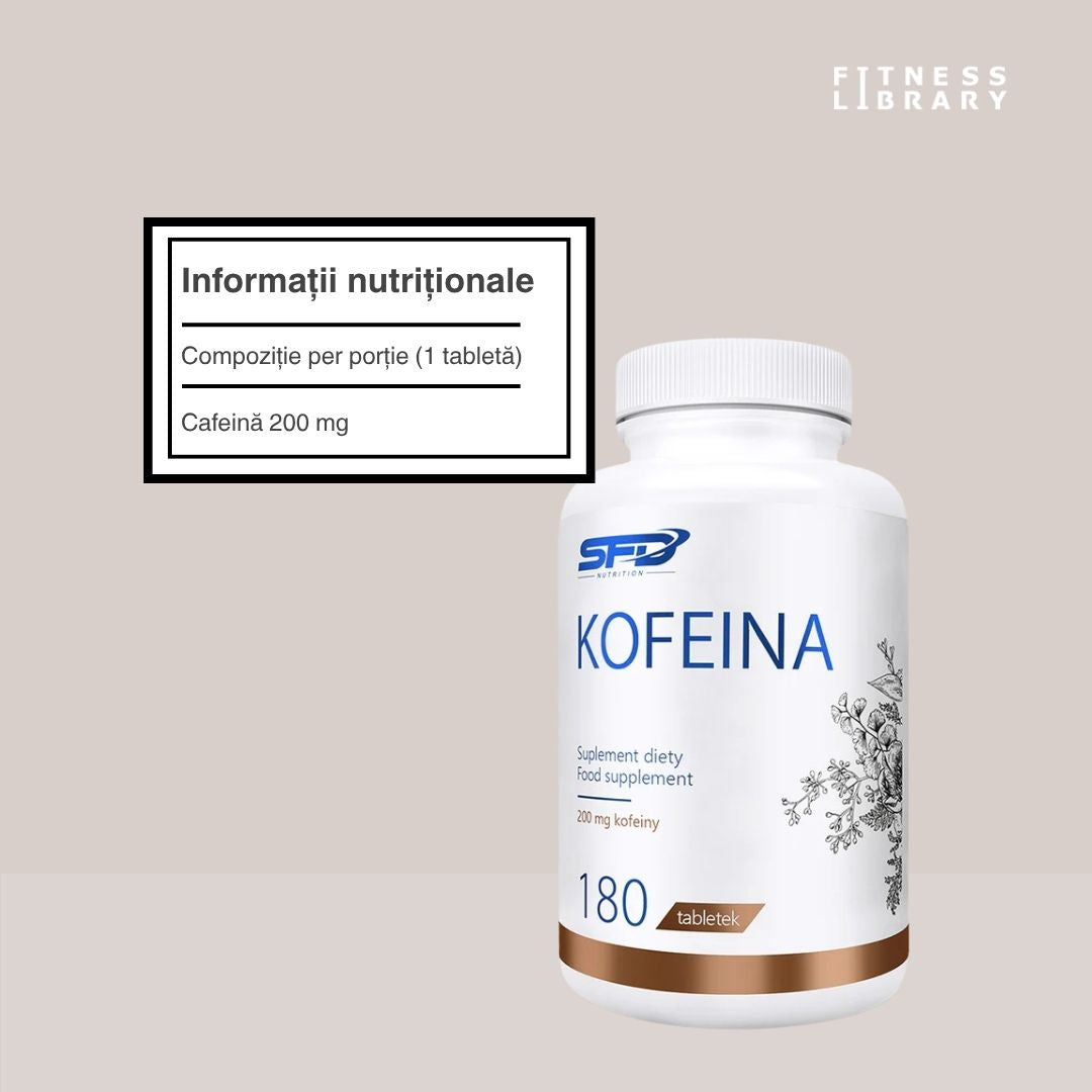 Energie pură pentru performanță absolută. Cafeină anhidră SFD Nutrition.